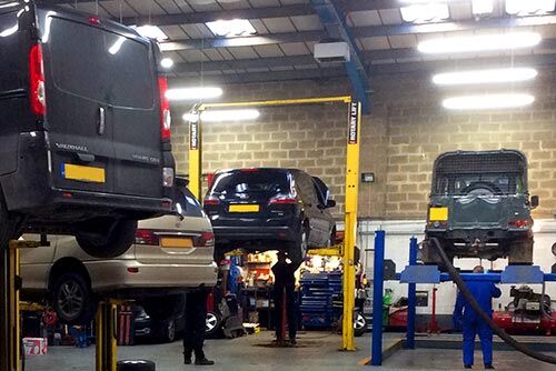 MOT bay inside the Witney workshop